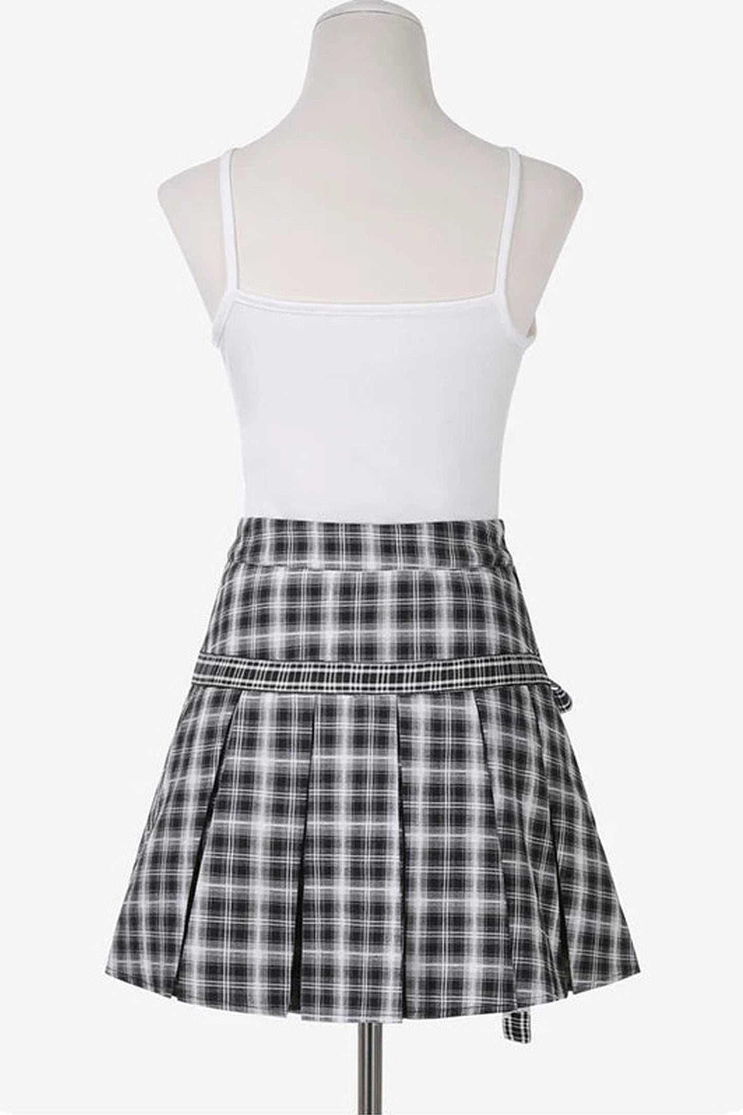 Kitten Check School Top and Skirt Set-Up