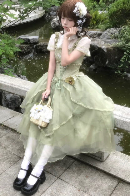 Robe de princesse chinoise romantique + accessoires