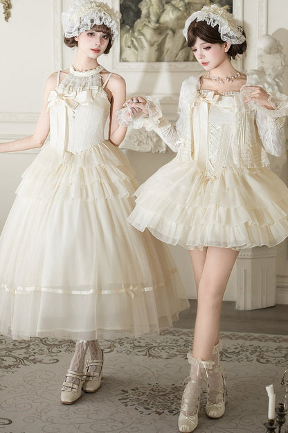 コルセットプリンセスロリータドレス+アクセサリー