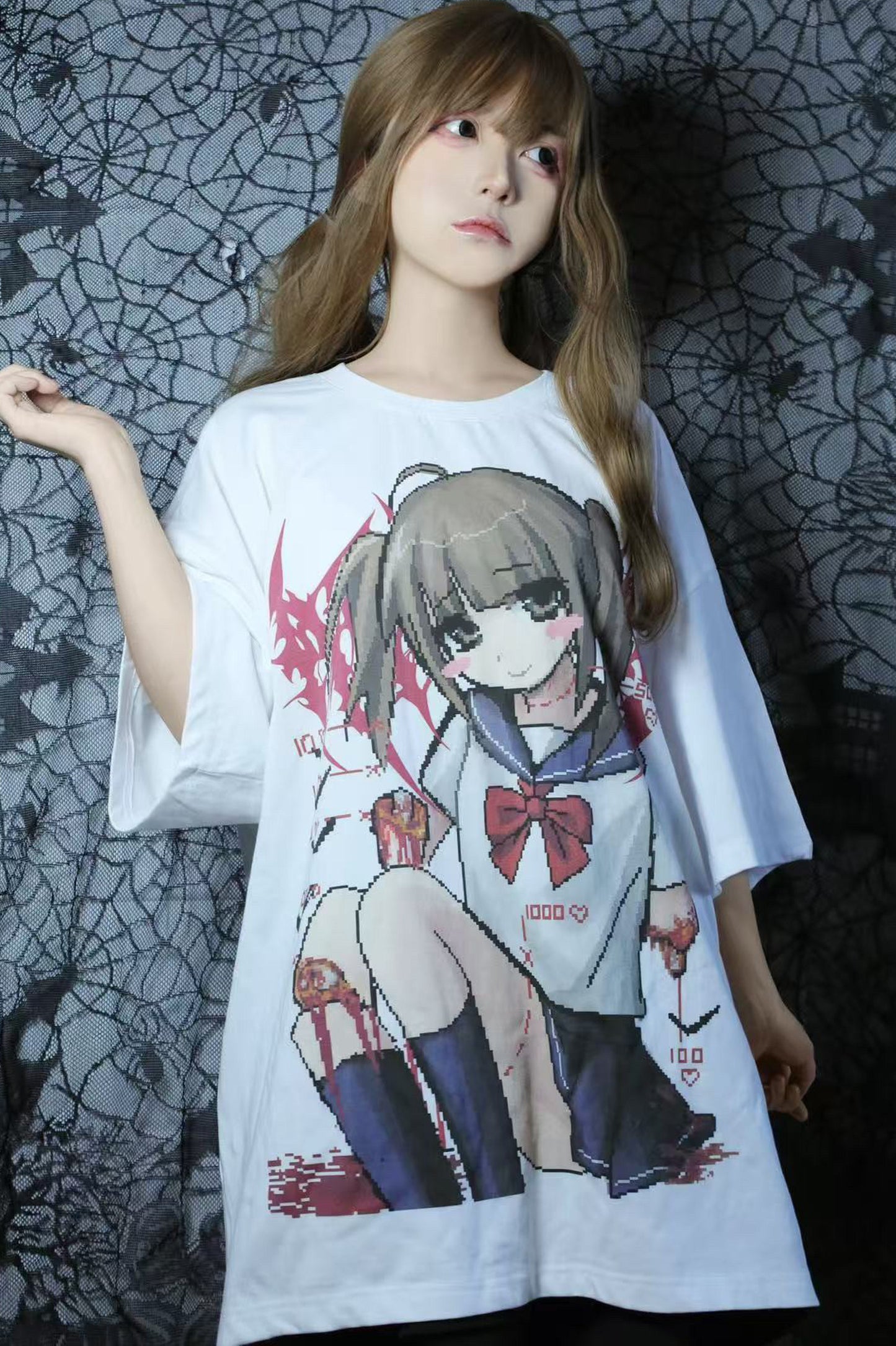 サブカル二次元少女Tシャツ