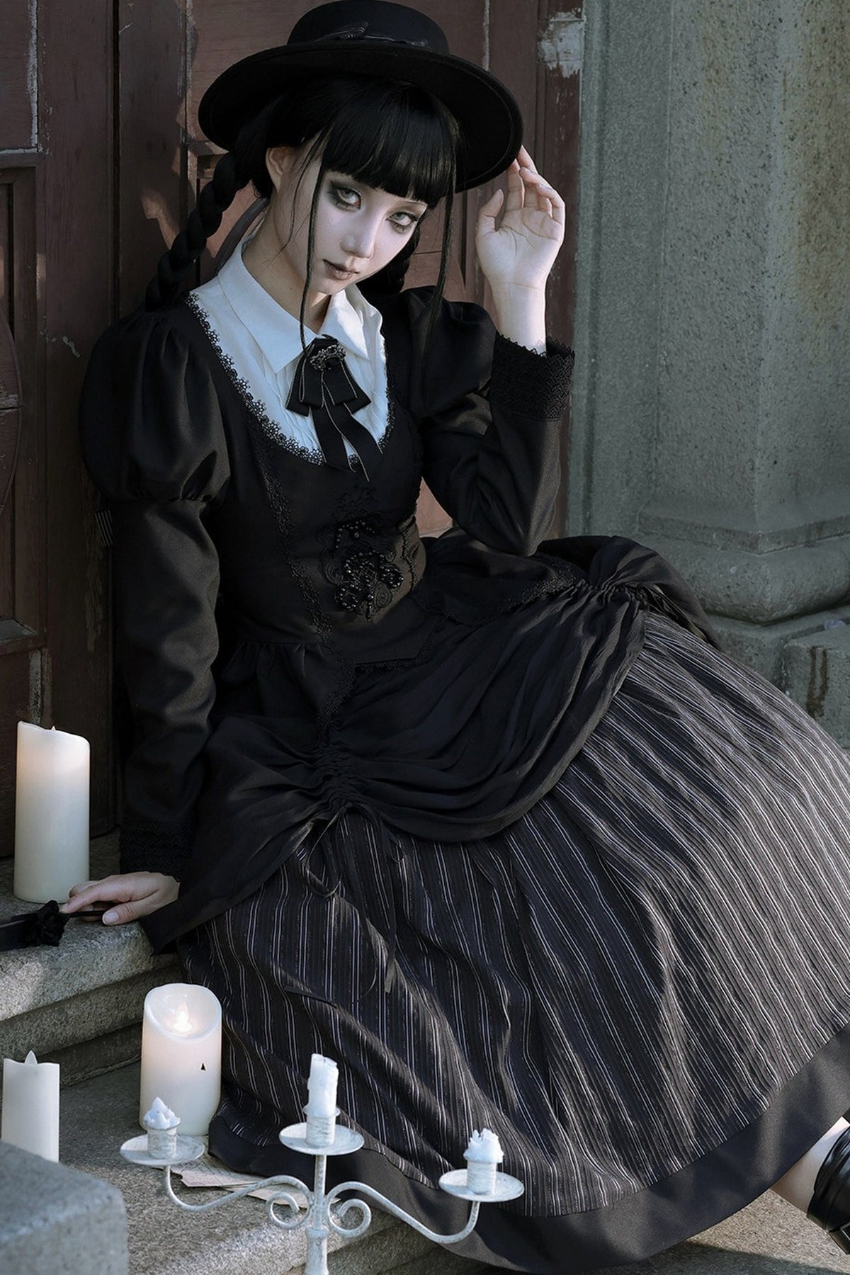 Gothic Striped Lolita Set