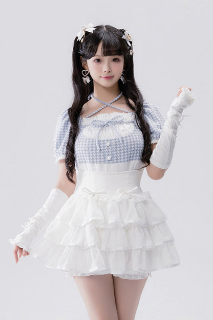 Conjunto idol con volante de estilo muñeca