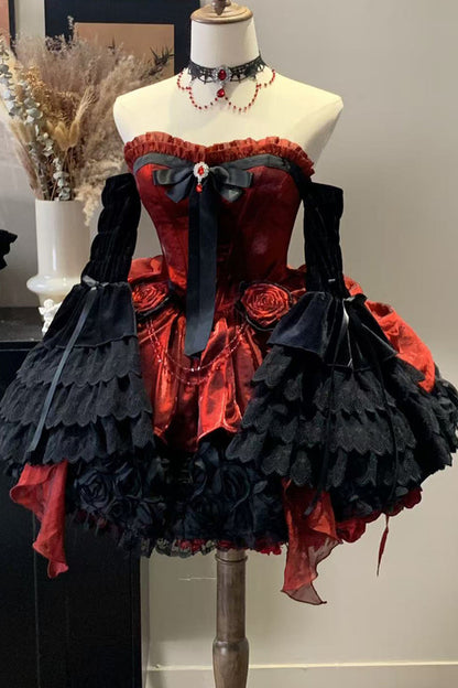 Rose Nebula Velvet Princess Sleeve Gothic Jacket