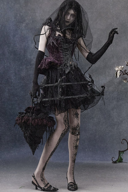 Gothic Soul-Catching Lantern Skirt