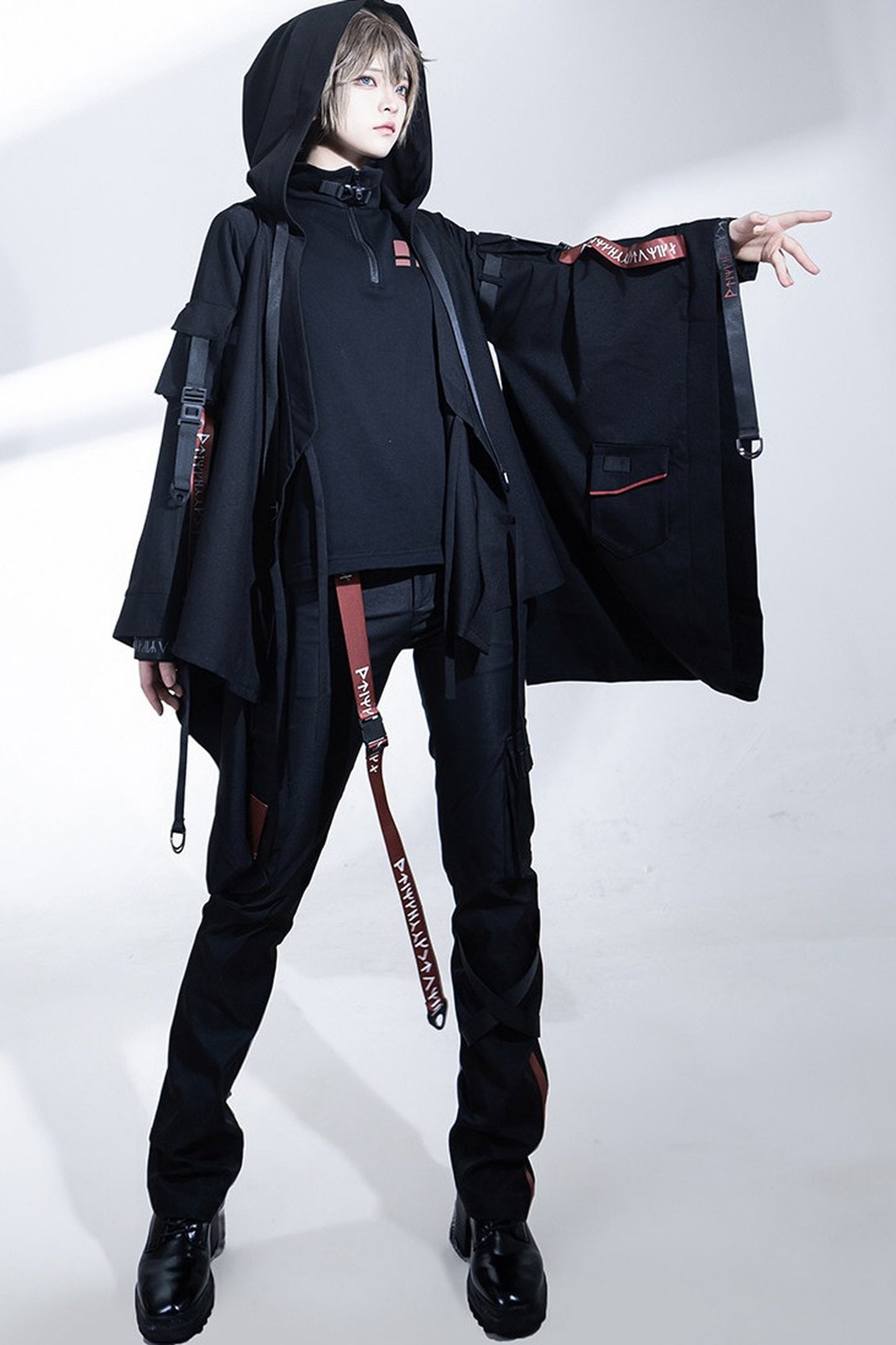 Wasteland Techwear Slim-Fit Pants+Leg warmers