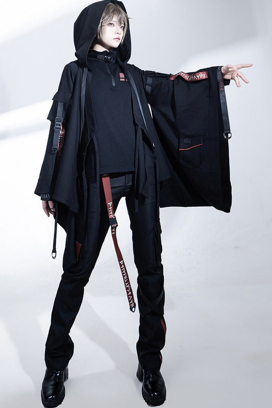 Wasteland Techwear Slim-Fit Pants+Leg warmers