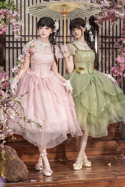Robe de princesse chinoise romantique + accessoires