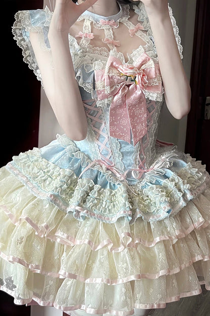 [Pre-order] Rose Ribbon Fairy Princess Dress + Accessories