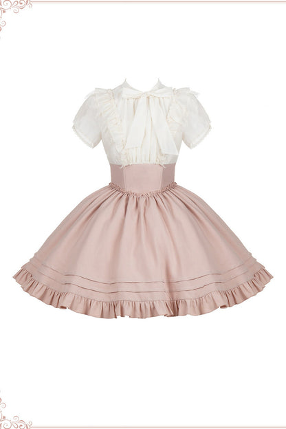Blush Corset Ruffle Dress