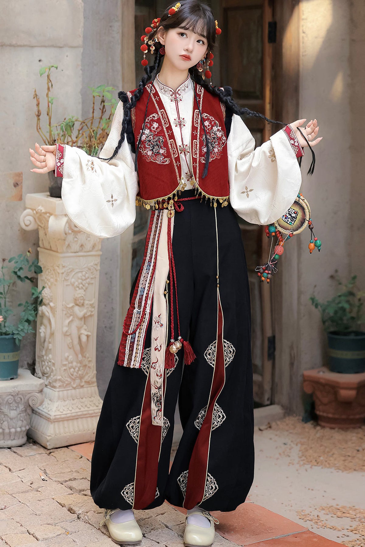Ethnic Vest and Pants Set-Up