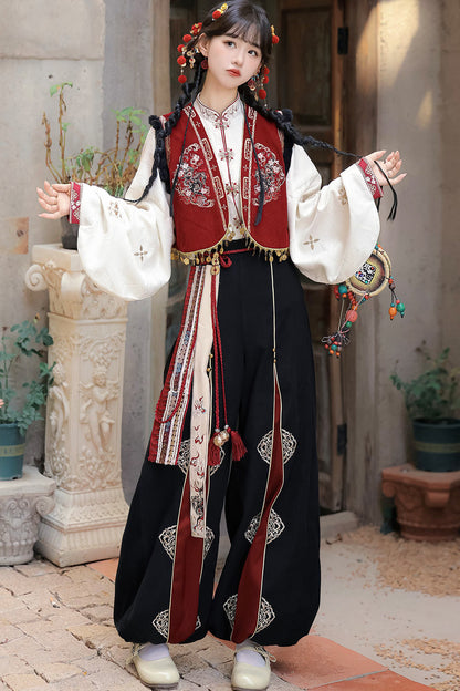 Ethnic Vest and Pants Set-Up