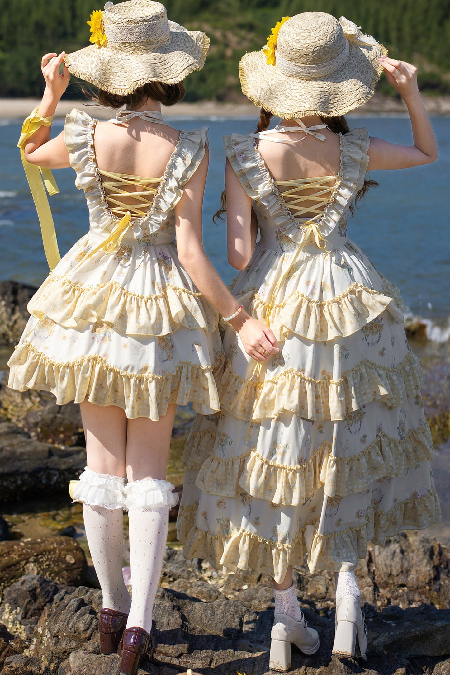 Sunflower Garden Ruffle Dress Set