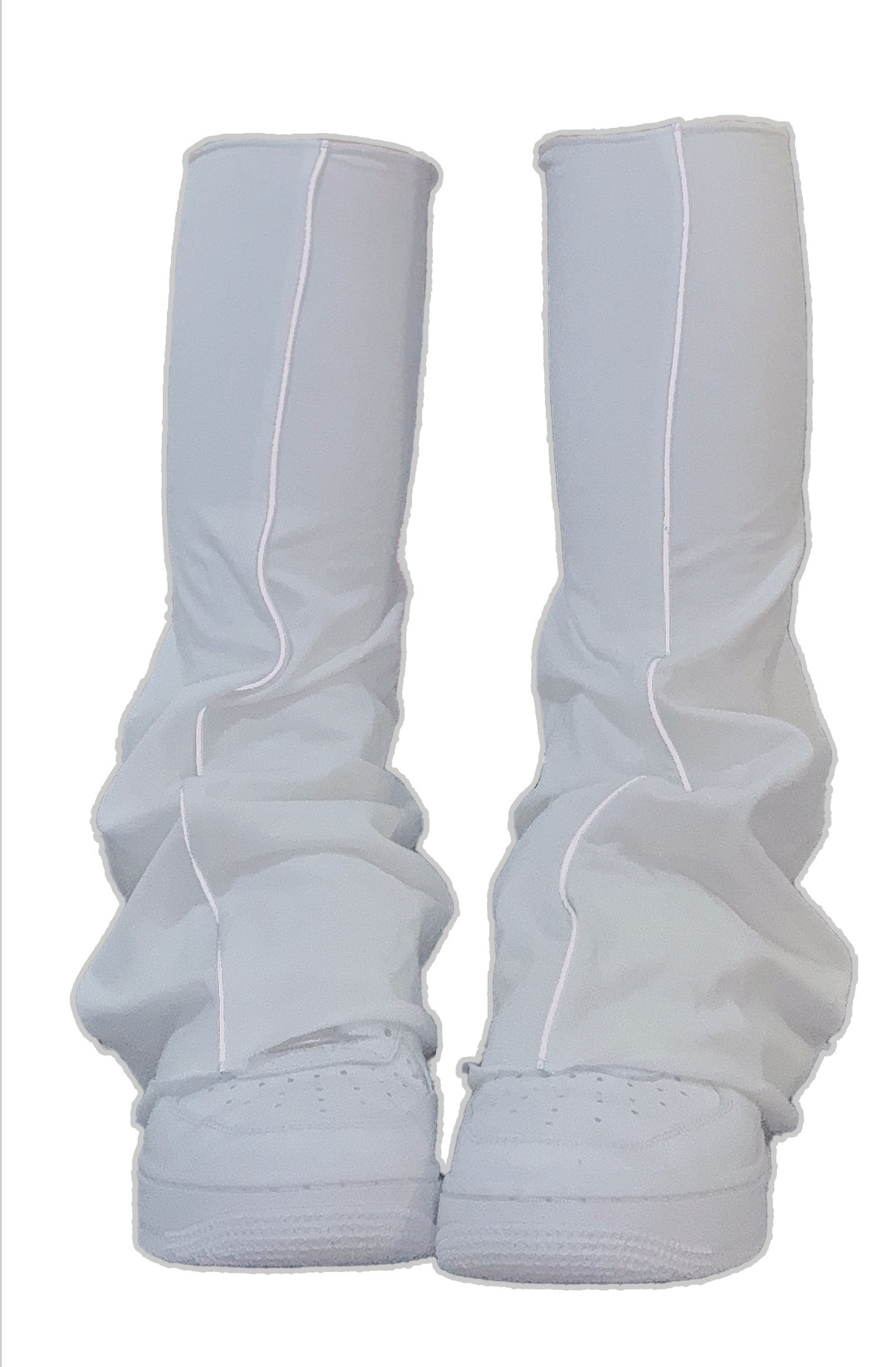 Reflective Lamb Hoof Pleated Leg Warmers
