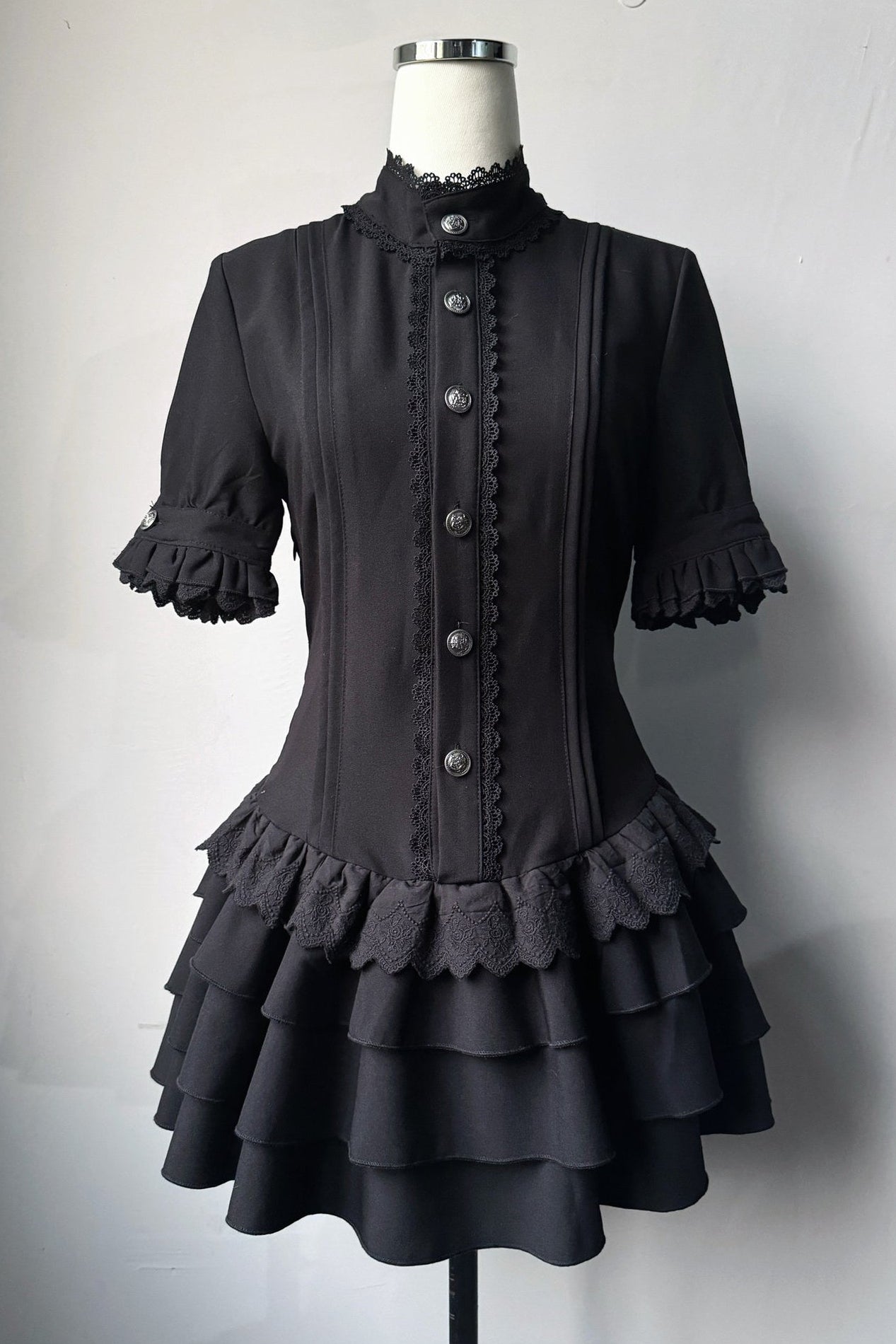 Melancholy Jellyfish Gothic Short Sleeve Dress