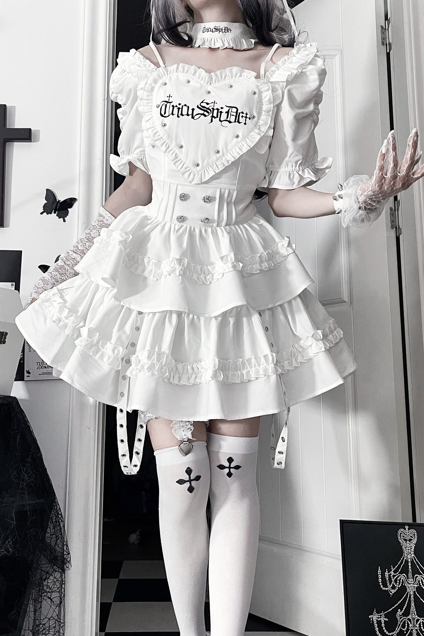 Subculture Gothic Print Dress