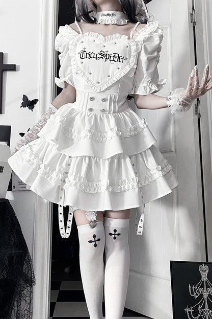 Subculture Gothic Print Dress
