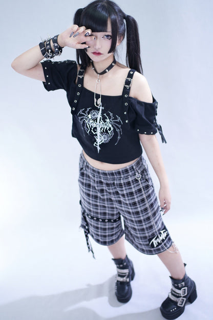 Spider Web Double Strap Top