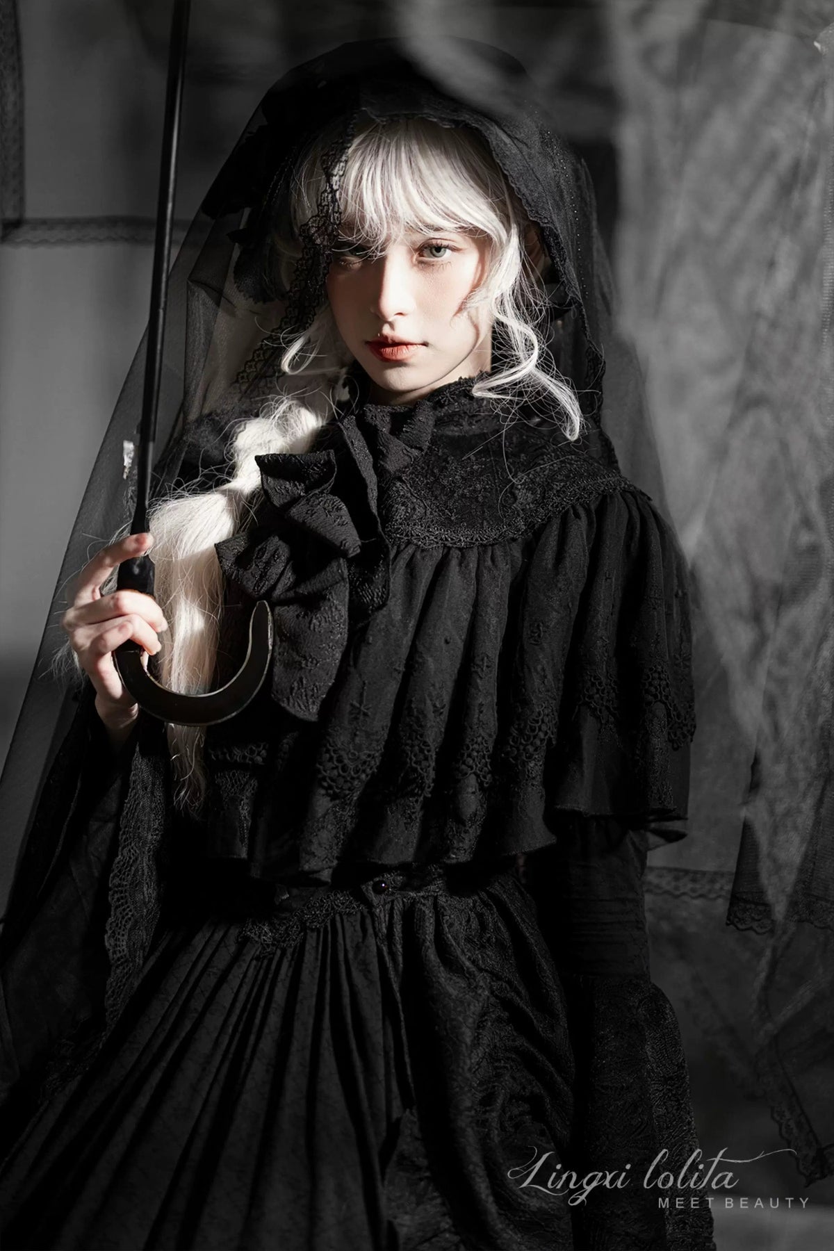 Gothic Embroidered Lolita Dress Set