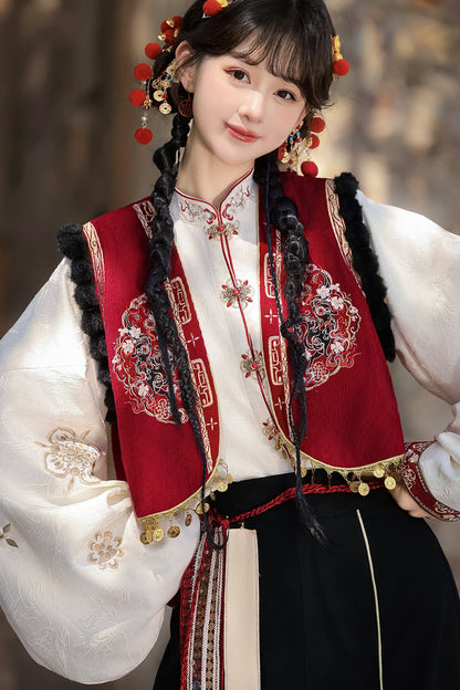 Ethnic Vest and Pants Set-Up