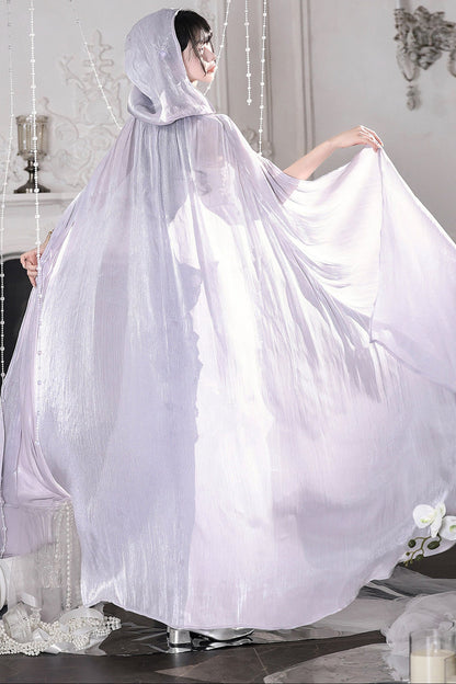 Kleid-Set im griechischen Stil mit Empire-Taille und Cape