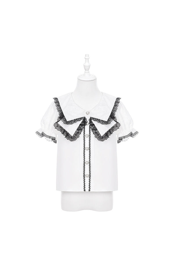 Lace Ribbon Sailor Jirai Kei Set