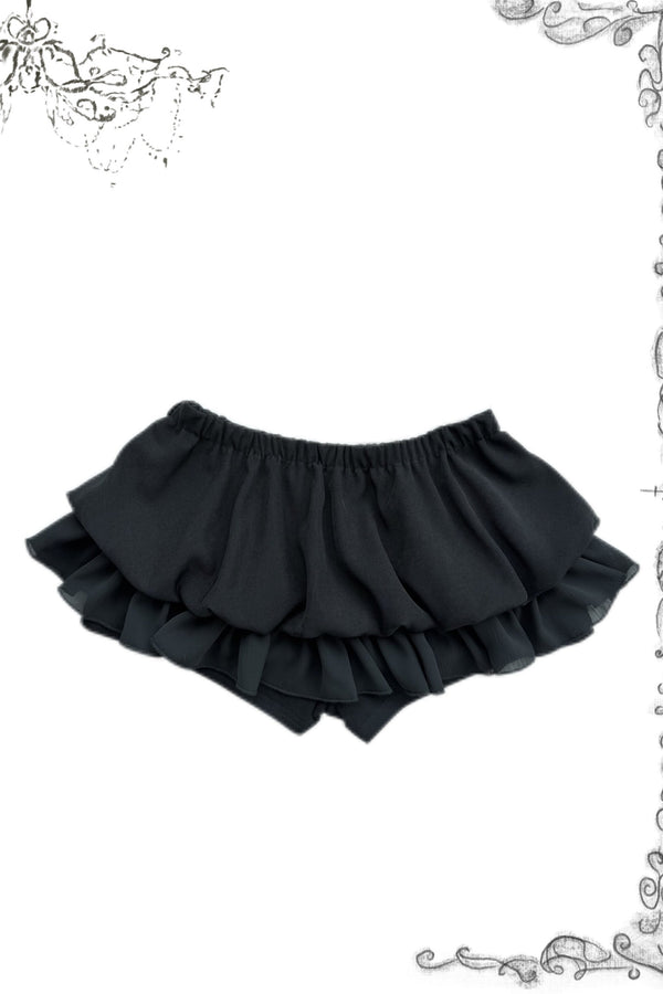 Gothic Floral Mesh Skirt Set-Up