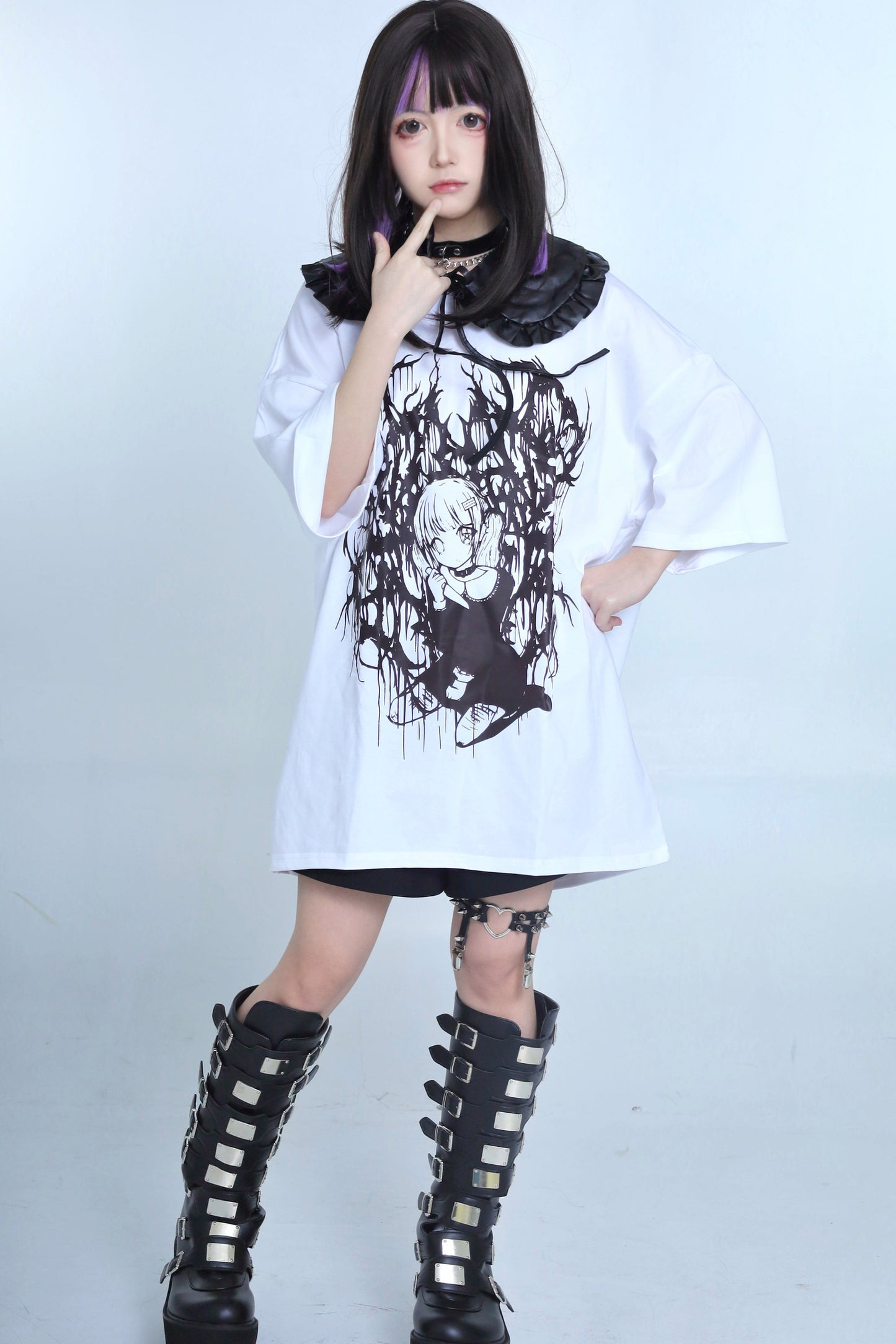 地雷セーラーオーバーTシャツ
