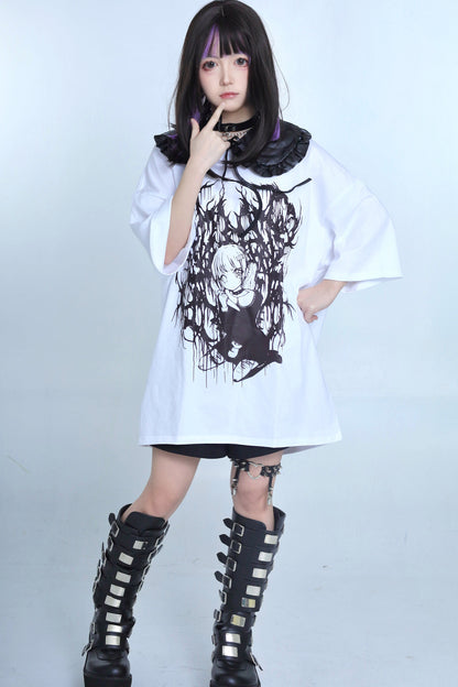 地雷セーラーオーバーTシャツ