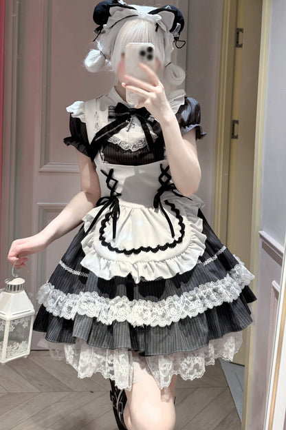 Subkultur-Jirai-Maid-Lolita-Kleid