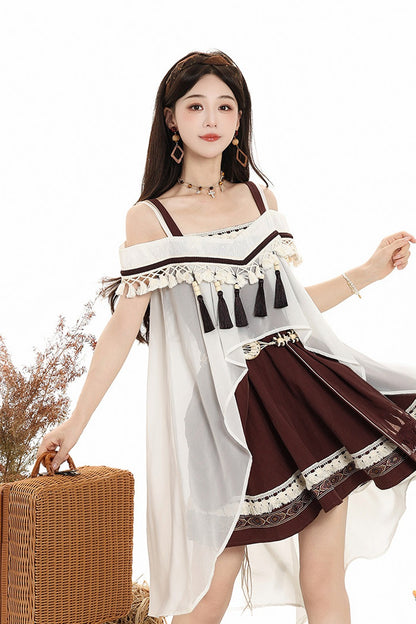 Uncharted Wasteland Lolita Dress+ Shawl