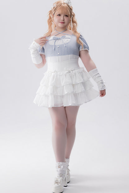 Conjunto idol con volante de estilo muñeca
