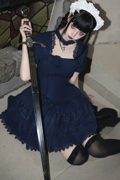 Dark Gothic Maid Lolita Set