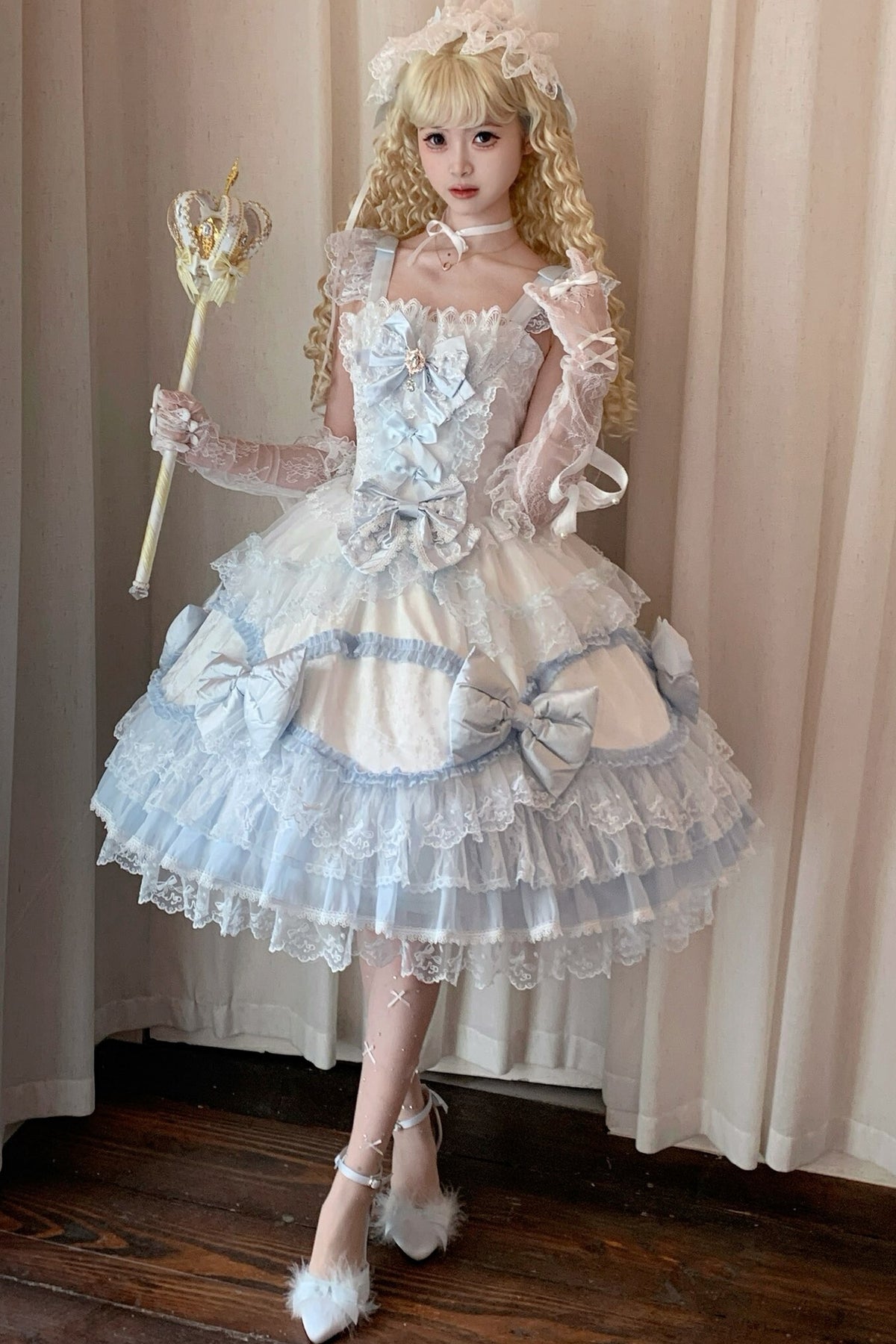 Cotton Candy Ribbon Princess Dress