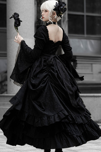 Gothic Embroidered Lolita Dress Set