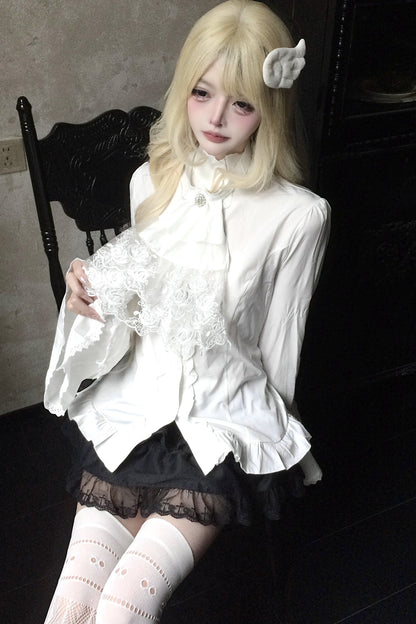 French Court Style Lace Ruffle Shirt