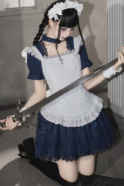 Dark Gothic Maid Lolita Set