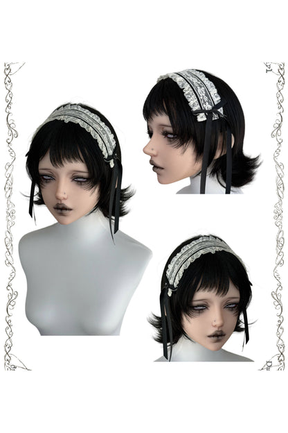 Lace Cross Black Base Shirt and Patchwork Tutu Skirt Set-Up