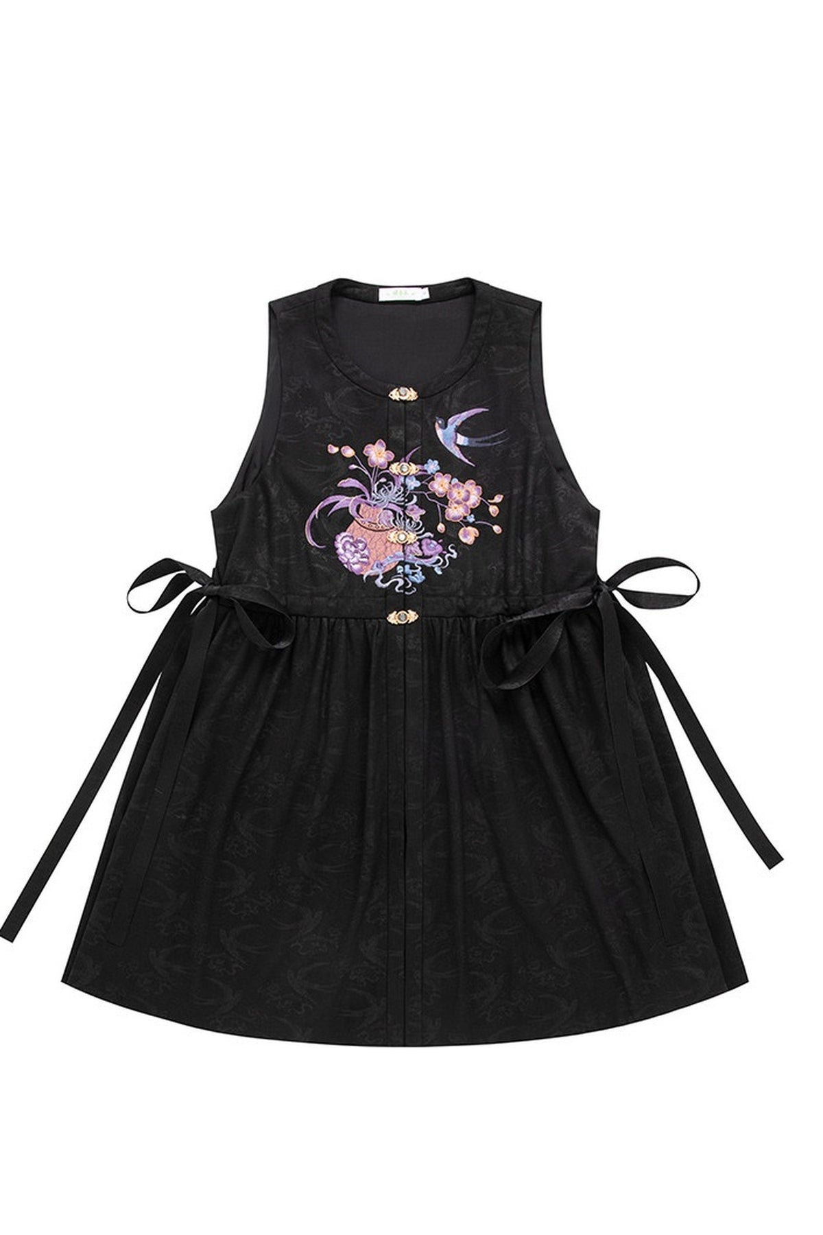 Floral Hanfu Puffy Dress Set