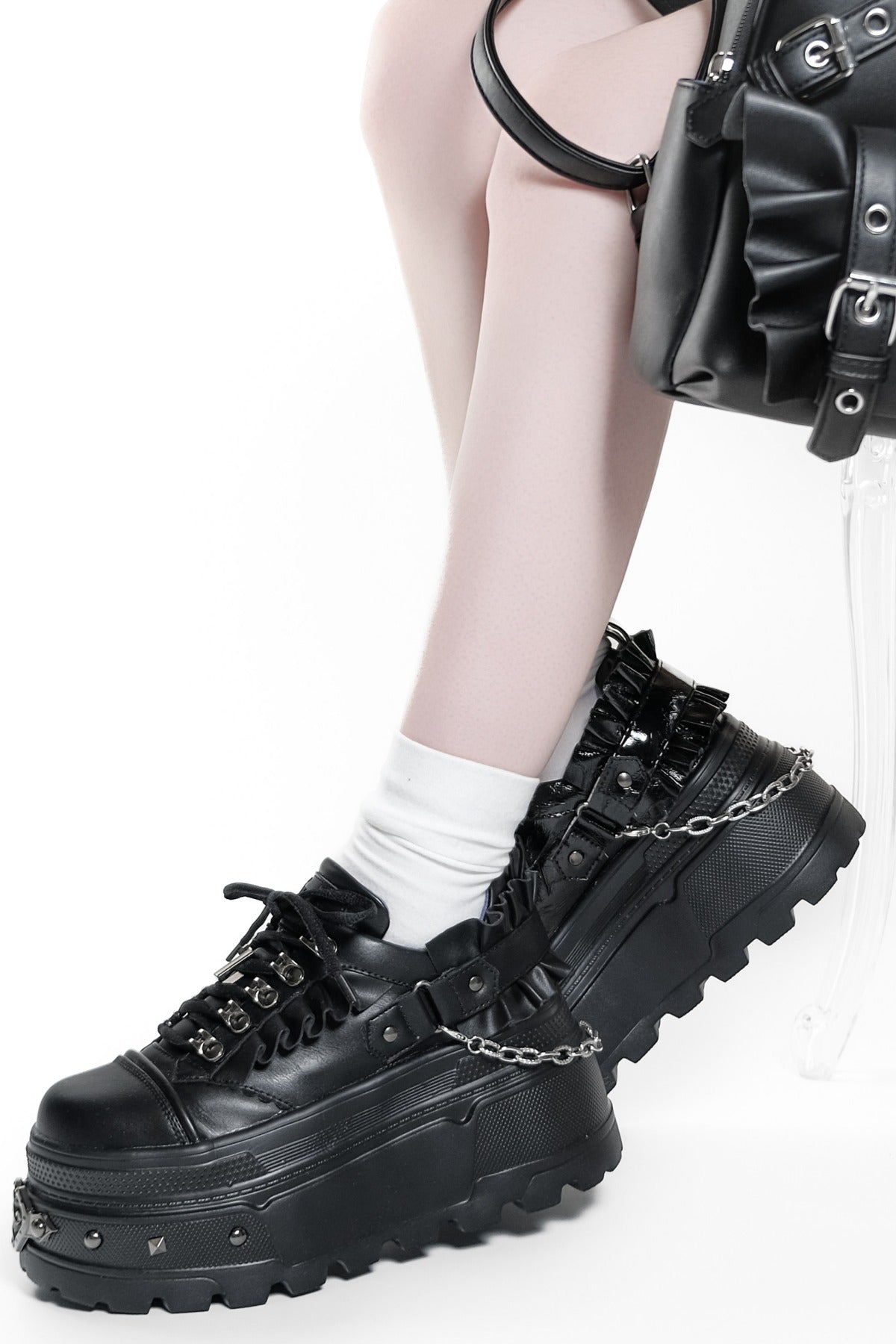 Scarpe platform gotiche subculturali