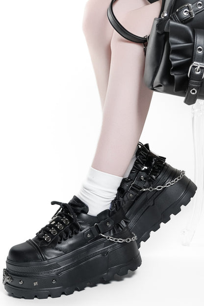 Scarpe platform gotiche subculturali