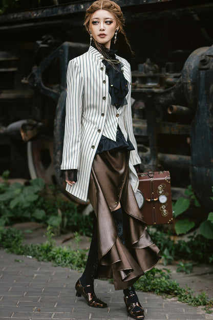 Steampunk High-Waisted Mermaid Skirt