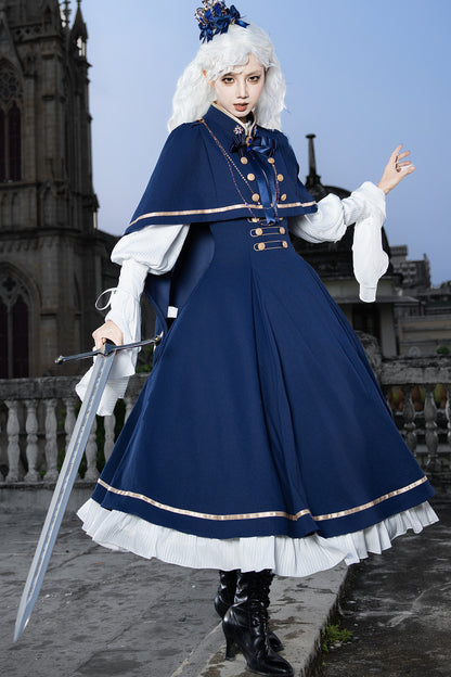 Royal Academy ensemble robe longue et cape