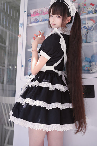 Japanisches Maid-Kleid und Rock-Set