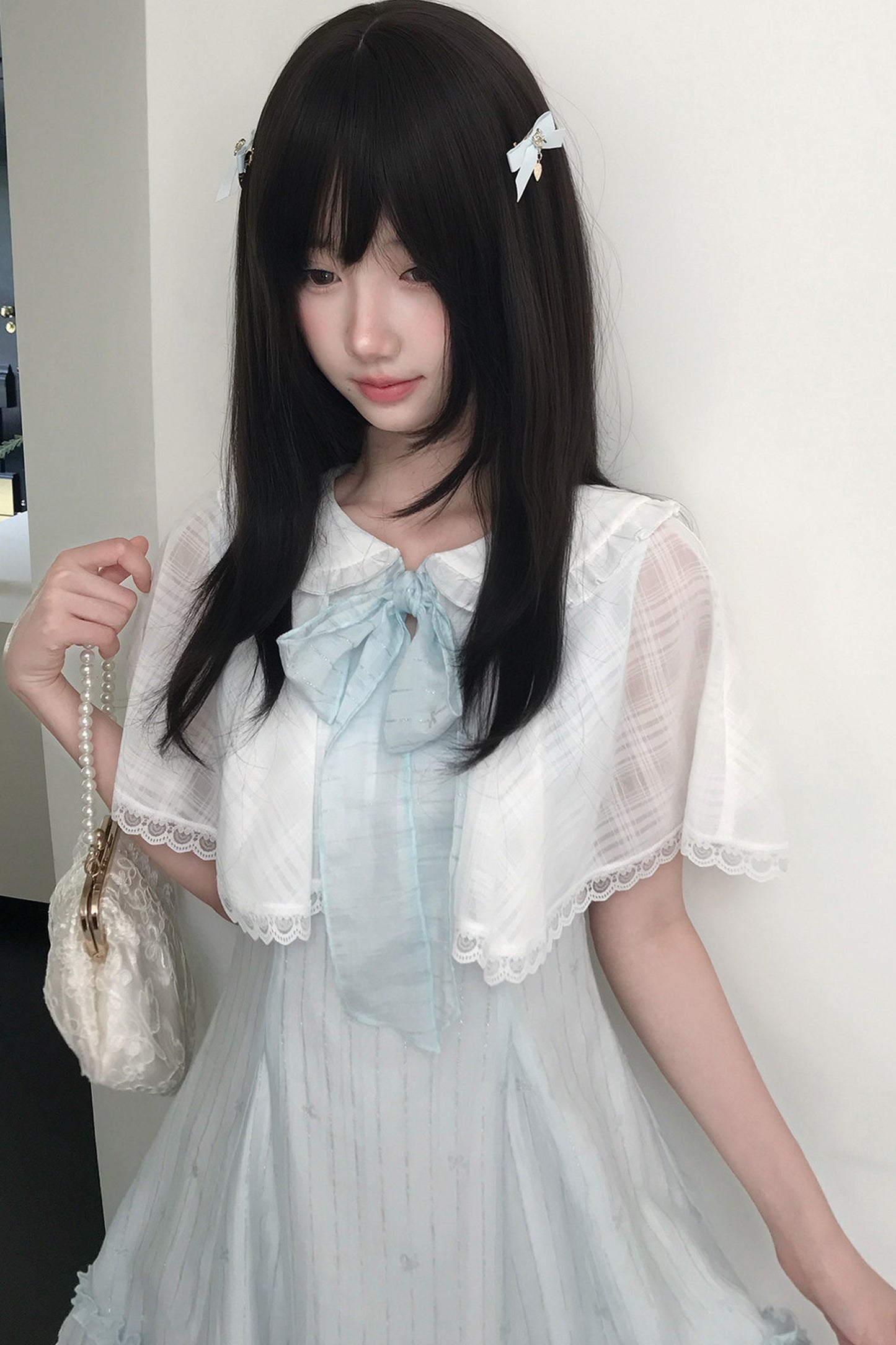 天使リボンのブルードールワンピース