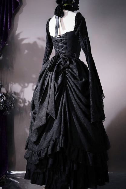 Gothic Embroidered Lolita Dress Set