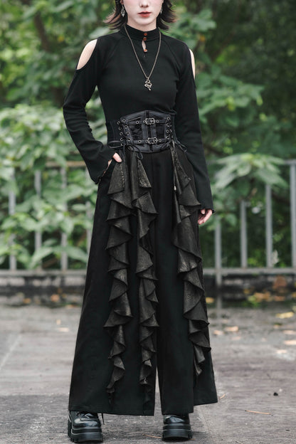 Mandala Irregular Patchwork Wide-Leg Pants