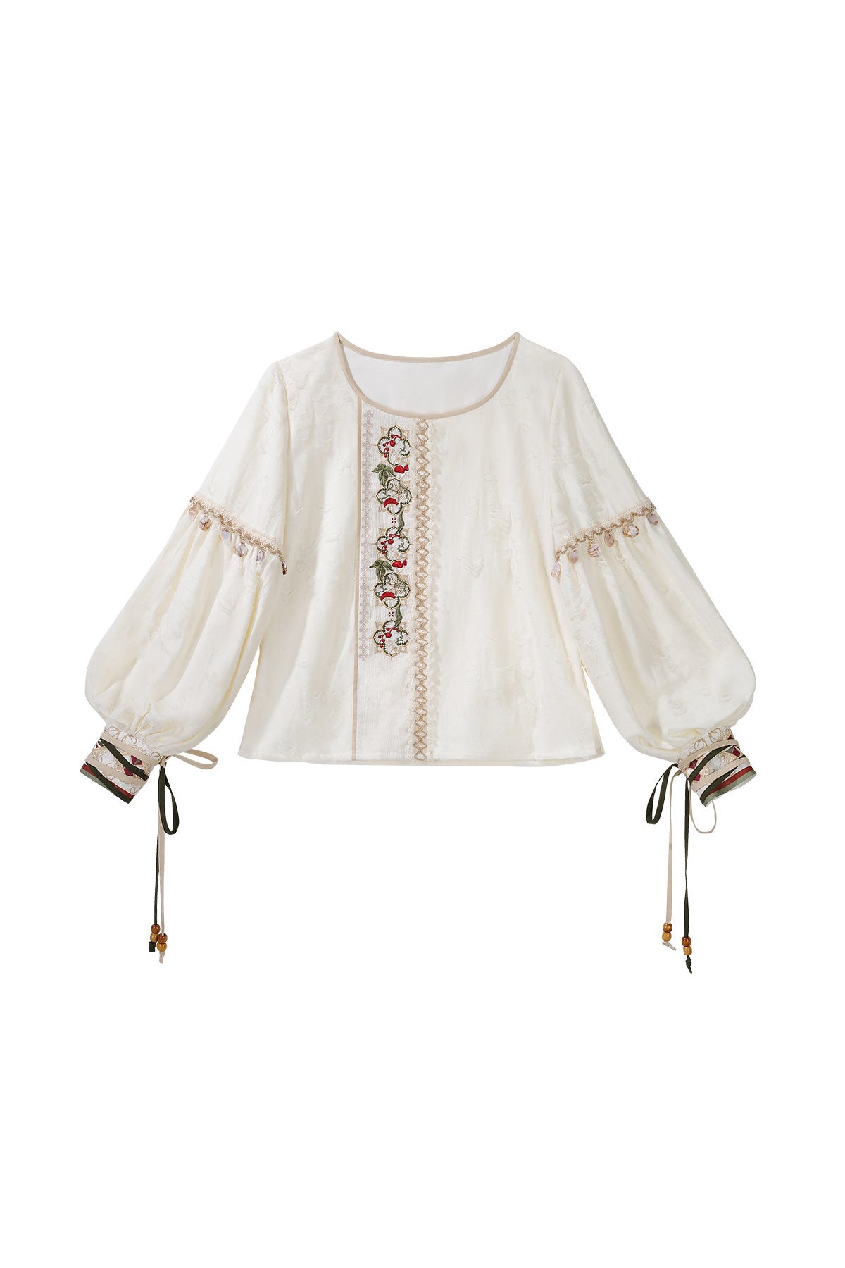 New Chinese Ethnic Top and Skirt Shawl Set-Up