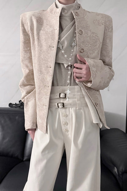 Short Jacquard Suit Jacket