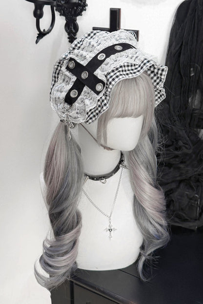 Cross Ribbon Lace Headband