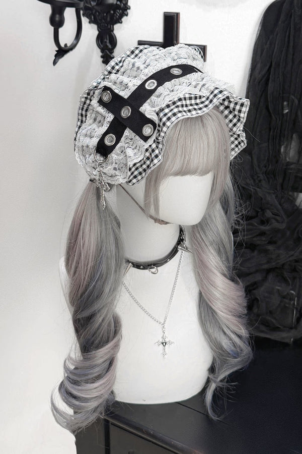 Cross Ribbon Lace Headband
